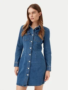 ONLY Sukienka jeansowa Believe 15326613 Niebieski Slim Fit - Sukienki - miniaturka - grafika 1