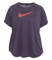 Koszulki i topy damskie - Nike Damska koszulka W Nk Icon Clash Run Ss Gx czarny Czarny / (Reflective Silv) XS CZ9545 - miniaturka - grafika 1
