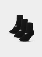 Skarpetki dla dzieci - 4F Skarpetki casual za kostkę (3-pack) dziecięce - czarne 38-40 - miniaturka - grafika 1