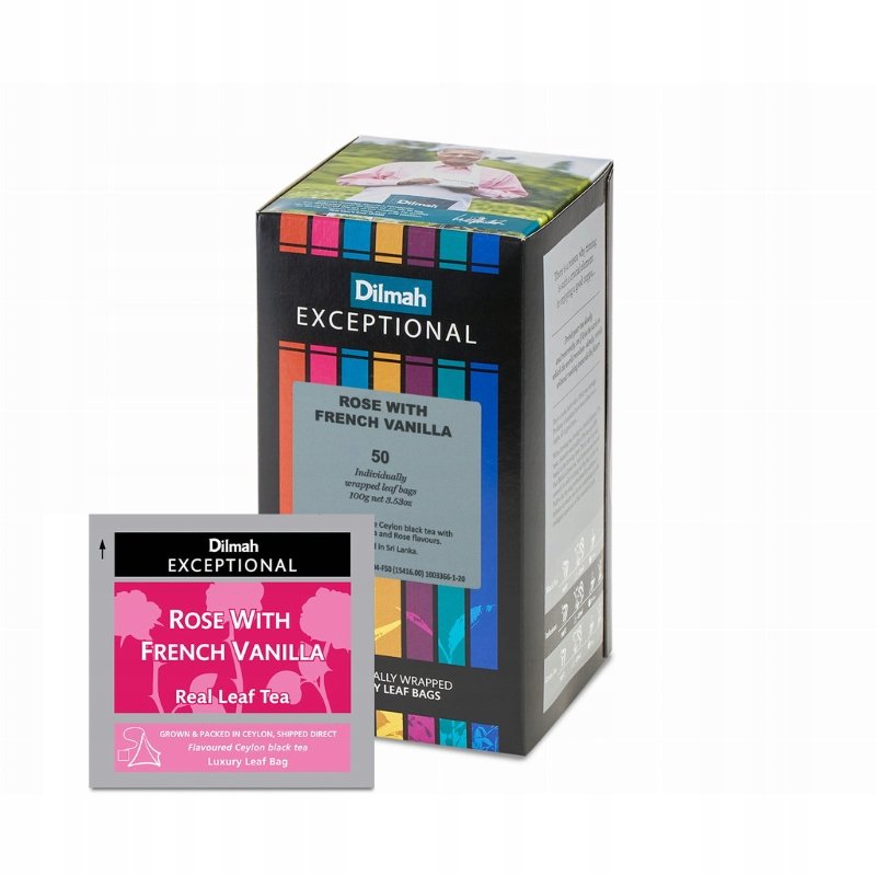 Herbata Dilmah Rose with French Vanilla 50 szt