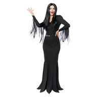 Stroje karnawałowe - Strój dla Dorosłych Morticia Addams rozmiar L - miniaturka - grafika 1