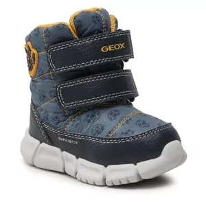 Buty dla dziewczynek - Śniegowce Geox - B Flexyper B.B Abx C B043PC 0MNBU C4172 M Avio/Ochreyellow - grafika 1