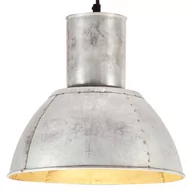 Lampy sufitowe - VidaXL Lampa wisząca, 25 W, kolor srebra, okrągła, 28,5 cm, E27 320567 - miniaturka - grafika 1