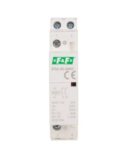 F&F Filipowski sp.j. Stycznik modułowy montaż na szynie styki 2R 25A 24V DC ST25-02-24DC - Inne akcesoria elektryczne - miniaturka - grafika 2