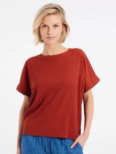 Koszulki i topy damskie - Protest Koszulka "Ula" w kolorze rdzawoczerwonym - grafika 1