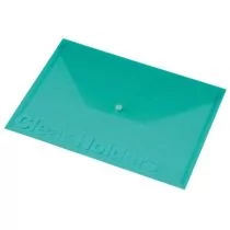 PANTA PLAST Koperta Focus C330 A4 przezroczysta zielona - Przybory szkolne - miniaturka - grafika 1