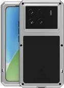Etui i futerały do telefonów - LOVE MEI Etui pancerne + szkło Powerful do Xiaomi 15, srebrne - miniaturka - grafika 1