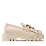 Półbuty damskie - Loafersy Badura 22SS24 Beżowy - miniaturka - grafika 1