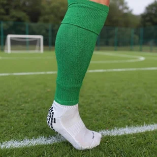 Getry/ skarpety piłkarskie zielone bez stóp 37-41 - Skarpety termoaktywne - miniaturka - grafika 1