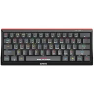 Klawiatury - Marvo KG962G EN - R, klawiatura US, do gry, mechaniczna rodzaj przewodowa (USB), czarna, RGB, czerwone przełączniki  KG962G EN-R - miniaturka - grafika 1