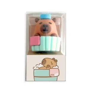 Gumka do mazania 3D Kapibara kąpiel - Gumki biurowe - miniaturka - grafika 1