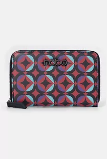 Portfele - Multikolorowy portfel Nobo w geometryczne wzory - grafika 1