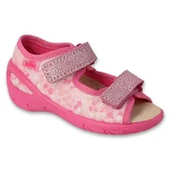 Buty dla dziewczynek - Befado obuwie dziecięce pu 063P015 różowe - miniaturka - grafika 1