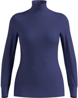 Bielizna sportowa męska - Bielizna termoaktywna z długim rękawem Odlo BL TOP turtle neck l/s ACTIVE WARM roz. S Niebieska - miniaturka - grafika 1