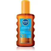 Balsamy i kremy do opalania - Nivea Sun Protect & Bronze suchy olejek do opalania SPF30+ Sun Spray 200 ml - miniaturka - grafika 1