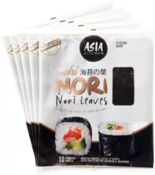 Algi Sushi Nori Premium Gold 5 x 10 szt - Asia Kitchen - Kuchnie świata - miniaturka - grafika 1