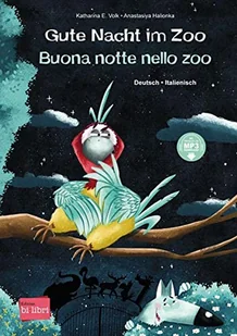 Gute Nacht im Zoo: Kinderbuch Deutsch-Italienisch mit MP3-Hörbuch zum Herunterladen - Pozostałe książki - miniaturka - grafika 1