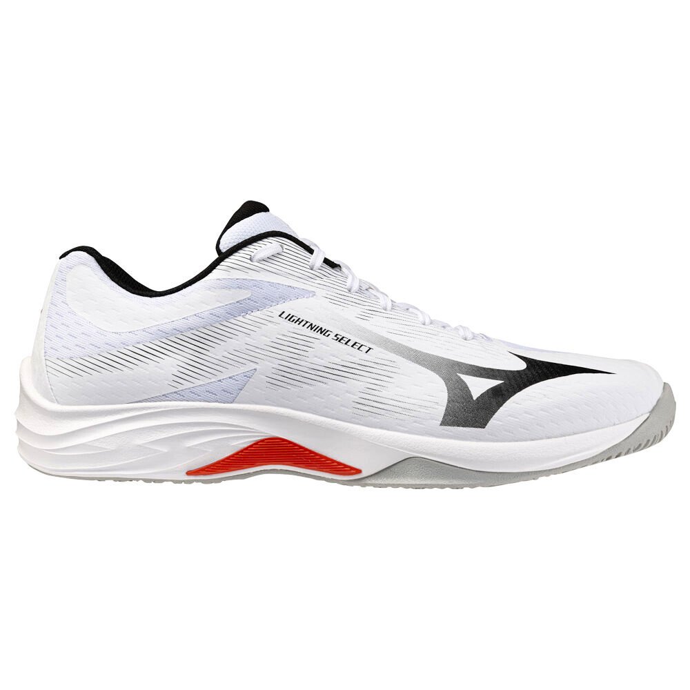 Męskie buty gimnastyczne Mizuno Lightning Select White/Black/Fiery Red EUR 44,5