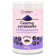 Owoce świeże i suszone - Czarna porzeczka liofilizowana proszek 100g - miniaturka - grafika 1