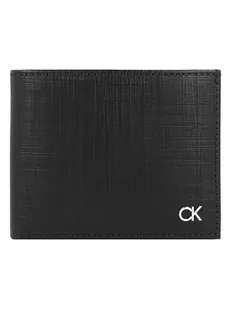Calvin Klein Skórzany portfel w kolorze czarnym - 11,5 x 9 x 2,5 cm - Portfele - miniaturka - grafika 1