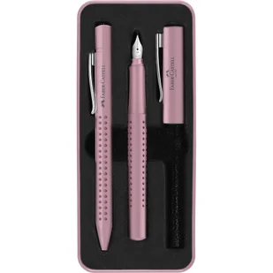 FABER CASTELL Zestaw prezentowy GRIP 2010 Pióro+długopis Rose - Faber Castell - Zestawy szkolne - miniaturka - grafika 2