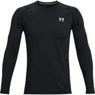 Koszulki sportowe męskie - Męski longsleeve treningowy UNDER ARMOUR UA CG Armour Fitted Crew - czarny - miniaturka - grafika 1