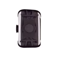 Etui i futerały do telefonów - Obrotowa opaska sportowa do smartfona (telefon 12cm) - szara - miniaturka - grafika 1