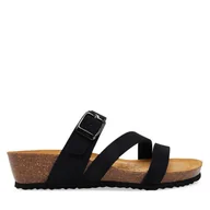 Klapki i japonki damskie - Klapki Geox D New Sthellae D551AA 00032 C9999 Czarny - miniaturka - grafika 1