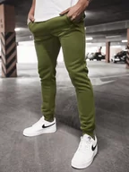Spodnie sportowe męskie - Spodnie dresowe męskie khaki OZONEE JS/XW01 - Ozonee - miniaturka - grafika 1