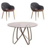 Stoły z krzesłami - Zestaw Stół Lungo + Krzesła K-304 Halmar 3 - miniaturka - grafika 1
