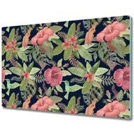 Deski do krojenia - Dekoracyjna Deska Kuchenna ze Szkła - Papuga w dżungli - 80x52 cm - miniaturka - grafika 1