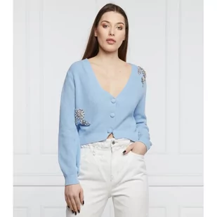 Liu Jo Kardigan | Cropped Fit | z dodatkiem jedwabiu - Swetry damskie - miniaturka - grafika 1