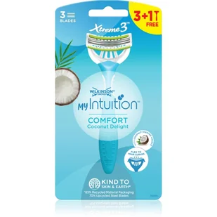WILKINSON SWORD XTREME3 COMFORT COCONUT DELIGHT JEDNORAZOWA MASZYNKA DO GOLENIA DLA KOBIET 4 SZTUKI - Maszynki do golenia i wkłady - miniaturka - grafika 1