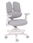 Krzesełka i taborety dla dzieci - Krzesło dziecięce BunnyFit Grey - miniaturka - grafika 1