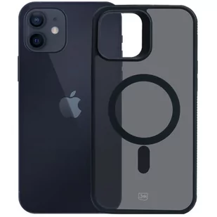 Etui 3MK Smoke MagCase do Apple iPhone 12/12 Pro Czarny transparentny - Etui i futerały do telefonów - miniaturka - grafika 1