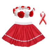 Dresy i komplety dla dziewczynek - ZESTAW NARODOWY BIAŁO-CZERWONY L 3el - miniaturka - grafika 1