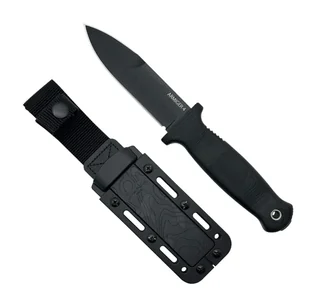Nóż Demko Armiger 4 Spear Point Black Thermal Plastic Rubber, Black Powder Coated 80CrV2 by Andrew Demko (ARM4-80CrV2-BLK-SPR) - Noże - miniaturka - grafika 1