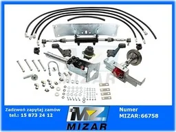 Wspomaganie układu kierowniczego C-360 oś okrągła napęd pompy wspomagania z wału korbowego cylinder poprzeczny montowany między kołami - Części i akcesoria do maszyn rolniczych - miniaturka - grafika 1