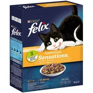 Sucha karma dla kotów - Felix Meaty Sensations drób, indyk, kaczka, warzywa 1 kg - miniaturka - grafika 1