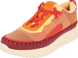 Bagatt buty damskie sneakersy sznurowane D31ADO015554 Czerwony/Multi - Sneakersy damskie - miniaturka - grafika 1