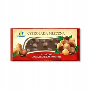Lewiatan Czekolada Mleczna z Orzechami Laskowymi 100g - Słodkie kremy i masła - miniaturka - grafika 1