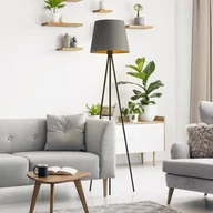 Lampy stojące - Lampa podłogowa na trójnogu w stylu skandynawskim RENO GOLD - miniaturka - grafika 1
