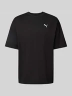 Koszulki męskie - T-shirt o kroju oversized z wyhaftowanym logo - miniaturka - grafika 1