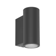 Lampy ogrodowe - Kinkiet zewnętrzny Lenta 3k 2026b2 LED 14w czarny IP54 - miniaturka - grafika 1