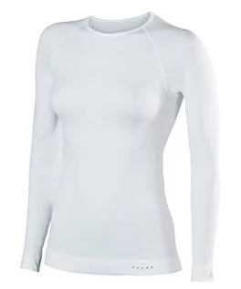 Koszulki i topy damskie - Falke ciepła, przylegająca koszulka z długim rękawem, damska, biały, M 39111 - grafika 1