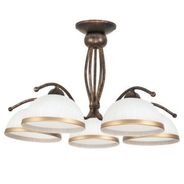 Lampa Wisząca Sufitowa Żyrandol Retro Do Salonu Stare Złoto 5xE27