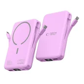 Powerbanki - Powerbank TECH-PROTECT PB31 LifeMag MagSafe 10000 mAh Różowy - miniaturka - grafika 1