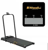 Bieżnie - PROFESJONALNA BIEŻNIA DOMOWA SKŁADANA LED BT GŁOŚNIK 10KM/H 130KG PAS 100CM - miniaturka - grafika 1