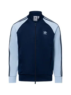 adidas Originals Bluza męska Mężczyźni Sztuczne włókno niebieski w paski, L - Bluzy męskie - miniaturka - grafika 1