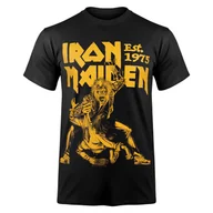Koszulki męskie - koszulka IRON MAIDEN - EST. 1975 CLAW YELLOW-S - miniaturka - grafika 1